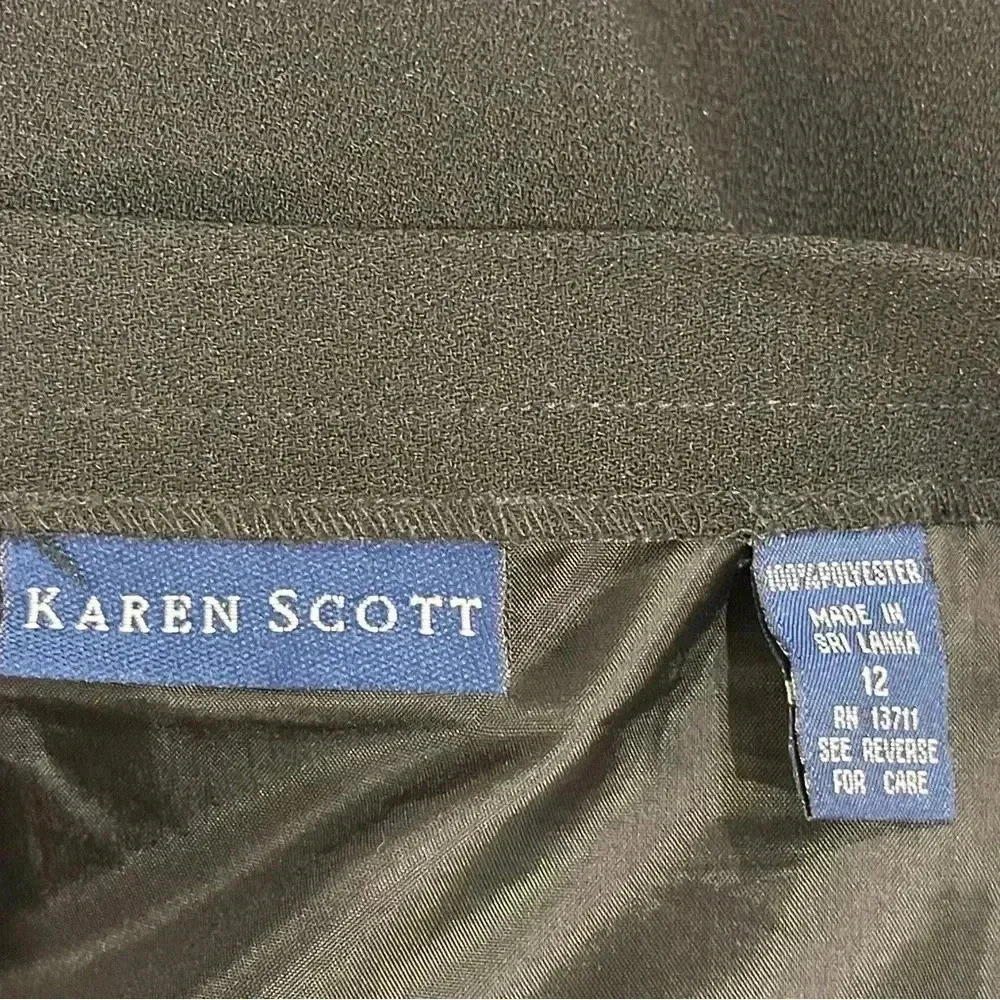 Black Pencil Skirt by Karen Scott - Picture 4 of 9